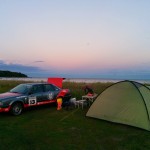 Camping am Strand von Landön.